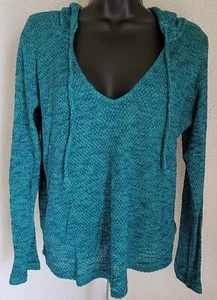 Mudd Womens Shirt Top Blouse Size L Large Blue Green - Picture 1 of 24