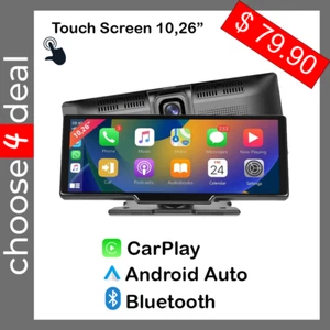 Carpuride 10.26 inch Touchscreen Wireless Carplay Android Car Bluetooth Stereo - Picture 1 of 3