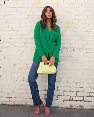 CHAQUETA BOYFRIEND EXPRESS ONE BUTTON VERDE PEQUEÑA Foto 1 de 2