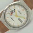 OLD ORIENT AUTOMATIC 46941 JAPAN MENS SILVER DIAL WATCH 004-a412130-3