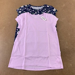 The Children's Place Girls Basic T-Shirt Pink Lot of 2 Short Sleeve L New - Picture 1 of 7