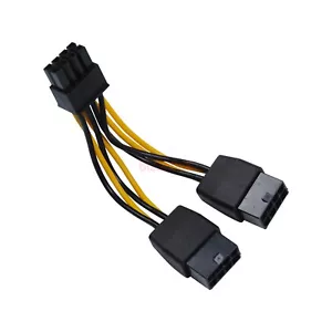 Dual 8 Female to 8 Male Power Cable For NVIDIA Tesla K80 M40 Grid M60 P40 P100 - Picture 1 of 16