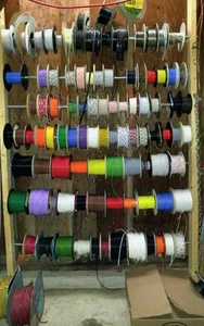 PTFE wire, Alpha 5854(/7) or equiv, 24 ga Mil 16878/4, silver plated. 10 feet - Picture 1 of 2