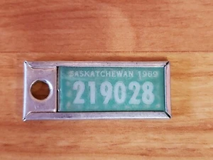 1969 Saskatchewan War Amps llave matrícula llavero etiqueta 219028 - Imagen 1 de 6