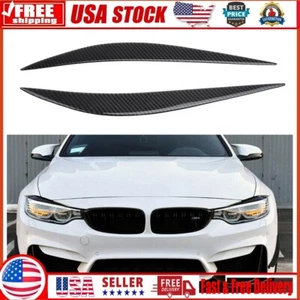 2* Carbon Fiber Headlight Eye Lid Eyebrow Cover For F32/F33,F36 4-Series - Bild 1 von 24