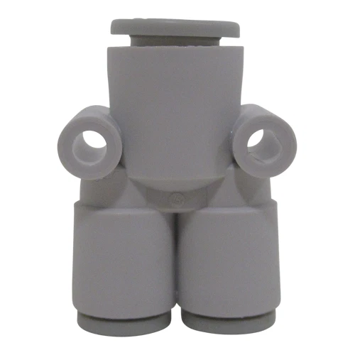 SMC KQ2U06-08A Union Y Fitting – 6mm Tube x 8mm Tube Push-to-Connect - Image 1 of 1