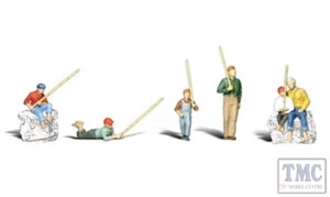 A2751 Woodland Scenics Painted Figures O Gone Fishing - Picture 1 of 1