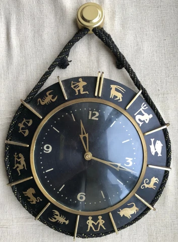 Vintage Horoscope Wall Clock ~Astrology Zodiac GDR Repair or Spare Parts Cover