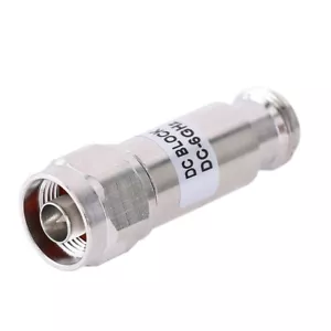 Conector DC Block N macho a hembra DC-6GHz 3G 4G 5G 50ohm Bloques DC - Imagen 1 de 10