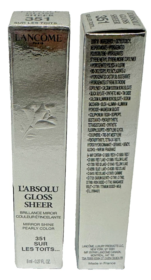 Lancôme L'Absolu Gloss Sheer – 351 Sur Les Toits (0.27 oz / 8 ml)-TSTR - Image 1 of 1