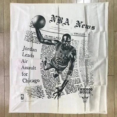 Cartel tapiz bandera 1989 NBA Michael Jordan Chicago Bulls ¡NUEVO! Foto 1 de 4