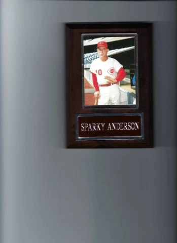 SPARKY ANDERSON PLAQUE CINCINNATI REDS BASEBALL MLB Cover
