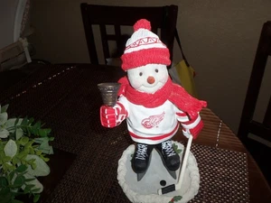Raro pupazzo di neve da hockey Detroit Red Wings - Foto 1 di 10