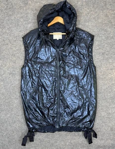 Pilco Anthropologie Longline Shine Puffer Vest Jacket Large Oversized Insulated - Picture 1 of 21