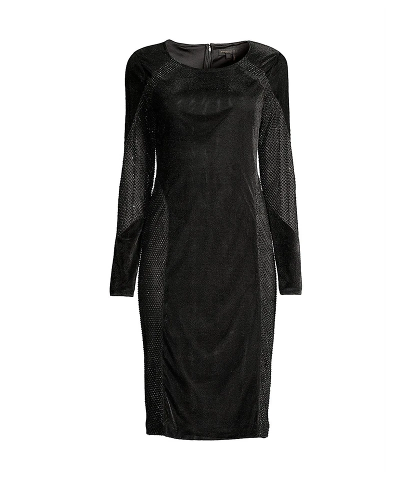 Vestido recto de malla para mujer DONNA KARAN NEW YORK Foto 1 de 1