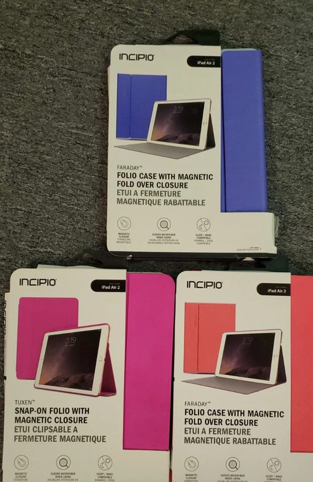 INCIPIO Case for iPad Air 2 (Folio Case with Magnetic) COLOR CHOICE free ship - Image 1 of 1
