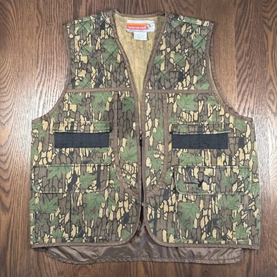 Vintage Winchester Hunting Vest Men’s L Trebark Conceal Camo Quilted Shooting - Image 1 of 4