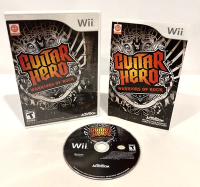 JUEGO COMPLETO GUITAR HERO WARRIORS OF ROCK NINTENDO WII CON MANUAL 2010 ACTIVISION Foto 1 de 4