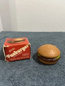 Vintage Avon Funburger Lip Gloss Compact with Box - Picture 1 of 7