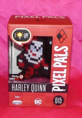 💥 Pixel Pals DC Light-Up Harley Quinn #015 Gamestop EXCLUSIVO Foto 1 de 2
