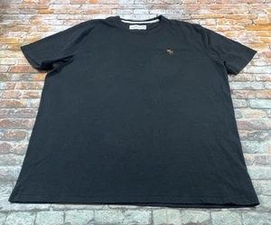 Abercrombie & Fitch Shirt Erwachsene XXL Tall Schwarz Kurzarm Preppy Tee Herren - Bild 1 von 8