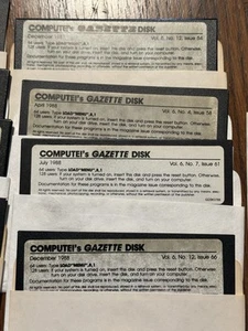 Complete 1988 Compute!’s Gazette C64 Disk Set + Bonus Issues 14 Total Commodore - Photo 1/7