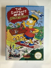 vintage NES NINTENDO THE SIMPSONS BART VS THE SPACE MUTANTS VIDEO GAME boxed