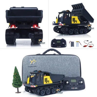 1/50 Electric RC Crawler Dump Truck T14R Panther RTR Tracked Tipper Toys Radio - Image 1 of 4