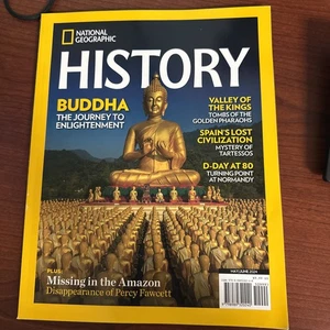 National Geographic History Magazine May June 2024-Buddha,Pharaohs Tombs,D-Day - Picture 1 of 8