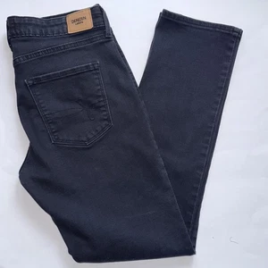 Pantalones de mezclilla Denizen by Levi's para mujer talla 8 tiro medio ajustados negros medianos cinco bolsillos - Imagen 1 de 12