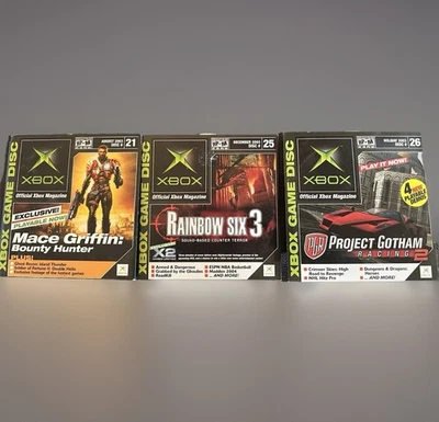 (3) Original Xbox Demo Disc Lot Bundle. From Xbox Magazine All From 2003 - Image 1 of 2