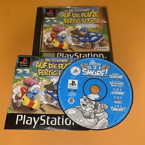 3, 2, 1 La Prima Corsa Dei Puffi Ps1 Gioco Multilingua Ita Completo - Imagen 1 de 8