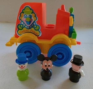 Vintage Fisher Price Little People #657 1983 Crazy Clown Brigade Auto und Menschen - Bild 1 von 8