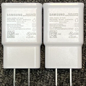 Genuine Samsung Adaptive Fast Charging Travel/Wall Charger EP-TA200 (2pack) - Picture 1 of 4