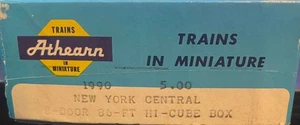 Athearn  HO - 86' 8-Door Hy-Cube Boxcar New York Central 67628 - 1990 - SWC4 - Picture 1 of 2