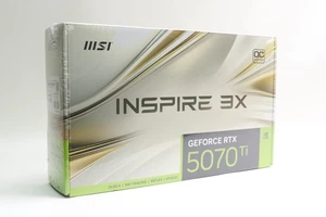 Brand New! MSI NVIDIA GeForce RTX 5070 Ti INSPIRE 3X OC 16GB Graphics Card - Afbeelding 1 van 3