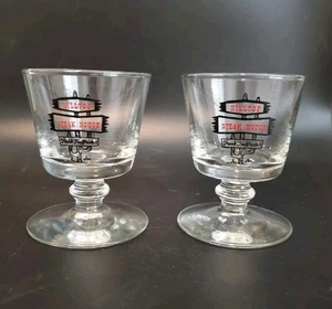 Hilltop Steak House Cocktail Whiskey Glasses Frank Giuffrida Signature Saugus MA - Picture 1 of 7