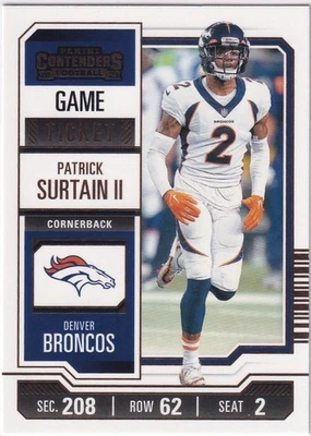 2023 Panini Contenders - Season Ticket Patrick Surtain II #31 Denver Broncos - Image 1 of 2