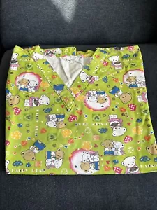 Green Loving Bears Scrub Top Shirt Ped's - Picture 1 of 1