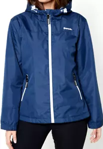 New Womens Bench Tyra Lightweight Hooded Jacket Navy Size UK 18 - Picture 1 of 6