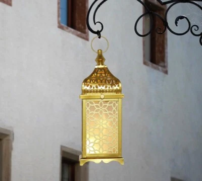 Ramadan Decorations for Home, 14'' Decorative Candle Lantern for Tabletop Mantel - Image 1 of 3