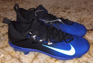 NIKE Lunar Vapor Ultrafly Elite Black Blue Baseball Spikes Cleats NEW Mens Sz 8 - Picture 1 of 6
