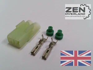Sumitomo - 2 Way Female HM Connector - Japanese Electrical Plug - Honda KTM - Picture 1 of 3