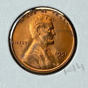 Lincoln S 1951 1¢ rojo BU K14 - Imagen 1 de 2