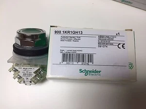 9001KR1GH13 Non-Illuminated Push Button Green 30mm, Schneider Electric, NEW! - Picture 1 of 4