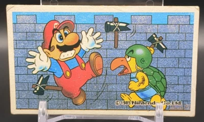 MARIO Hammer Bro SUPER MARIO BROS Card Menko 1985 Nintendo Vintage Japan A4 - Image 1 of 4
