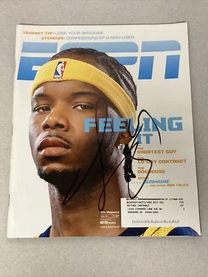 JERMAINE O’NEAL Signed Auto ESPN Basketball Magazine NBA Indiana Pacers - Image 1 of 2