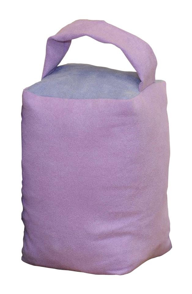 Türstopper flieder Doorstop Sack Wildlederoptik Türpuffer Türhalter Zugluft Stop - Bild 1 von 1