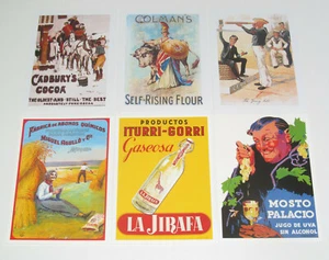 Lot de 6 Carte Postale Reproduction Affiche Publicitaire Ancienne Pub i - Imagen 1 de 1