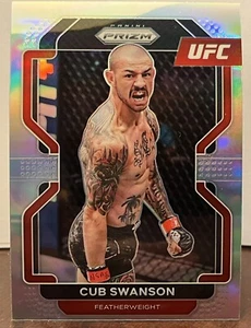 2022 Panini Prizm UFC Cub Swanson Featherweight Silver Prizm Card #141 - Picture 1 of 2